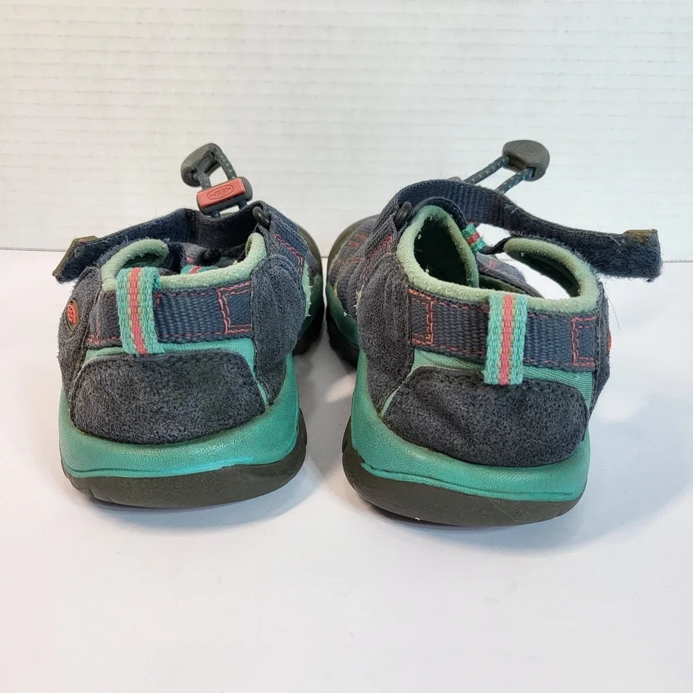 KEEN‎ Seacamp II CNX Youth Sandals Size 12 Blue Green Water Shoes